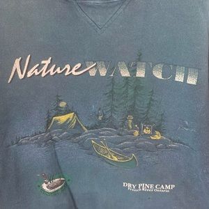 90s Nature Crewneck, French River, Ontario, Canada - Size Large